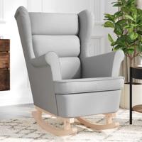 Schommelstoel 74x90x102 cm stof wolkengrijs - thumbnail