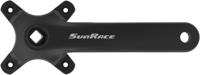 SunRace crankset FCM800 175 mm 10 12S zwart 2 delig - thumbnail
