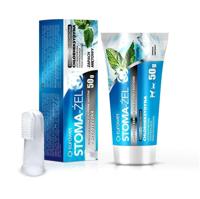 EUROWET Stoma-Żel Munt - tandpasta en tandenborstel voor honden en katten - 50 mg - thumbnail