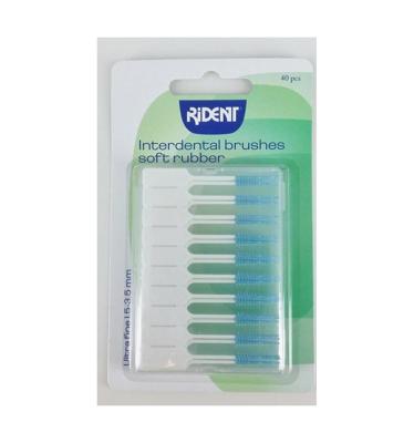 Rident Interdental brushes soft rubber 40 Stuks