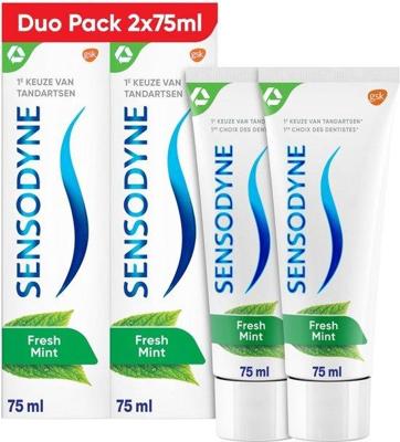 Sensodyne Tandpasta fresh mint 2 x 75 ml (150 ml)