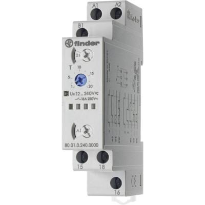 Finder 80.01.0.240.0000T 80.01.0.240.0000T Multifunctionele tijdschakelaar 1 stuk(s) Tijdsduur: 0.1 - 86400 s 1x wisselcontact Finder 80.01.0.240.0000T 80.01.0.240.0000T Multifunctionele tijdschakelaar 1 stuk(s) Tijdsduur: 0.1 - 86400 s 1x wisselcontact