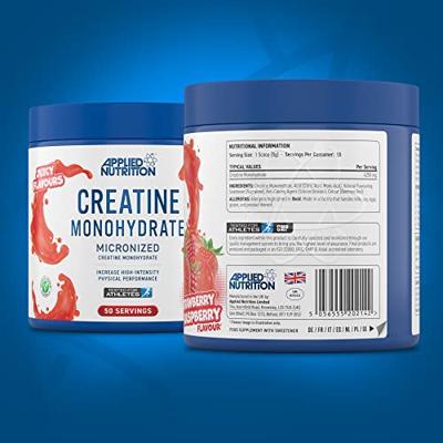 Creatine Monohydrate with Taste 50servings Strawberry & Raspberry