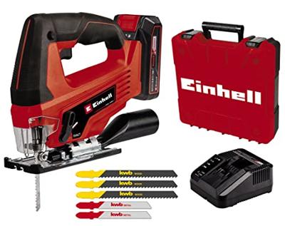 Einhell TC-JS 18 Li Accu Decoupeerzaag | 18 V | 2700 min^-1 | 1 x 2.5 Ah accu + lader - 4321228 Einhell TC-JS 18 Li Accu Decoupeerzaag | 18 V | 2700 min^-1 | 1 x 2.5 Ah accu + lader - 4321228