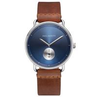 Paul Hewitt PH Breakwater Navy Sunray SS Leather Strap Mid Brown 42mm PH-BW-S-NS-57M - thumbnail