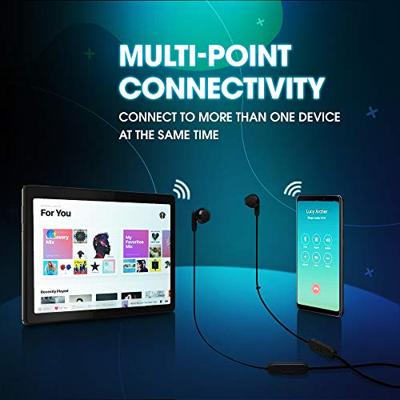 JBL TUNE 215BT - Draadloze oordopjes hoofdtelefoon met Bluetooth 5.0, ingebouwde microfoon en 16 uur batterijduur, in zwart