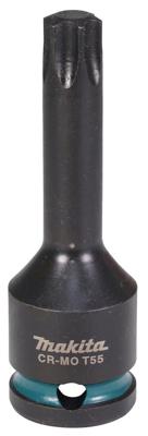 Makita Accessoires Slagschroefbit T55x78mm Impact Black 1/2" VK - E-19847 Makita Accessoires Slagschroefbit T55x78mm Impact Black 1/2" VK - E-19847