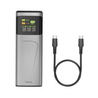 Hama High Power Powerbank 20000 mAh USB PD 3.0, Quick Charge 3.0 Li-ion USB-C, USB-A Grijs Statusweergave - thumbnail
