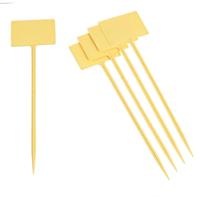 T-etiketten geel 34cm set a 5 stuks Nature - Nature - thumbnail