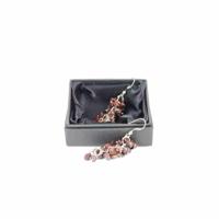 Zilveren Oorbellen Kattenoog Druif - thumbnail