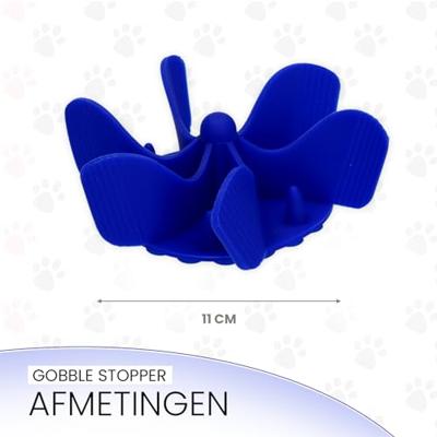 Eat Slow Live Longer Gobble Stopper M Blue - thumbnail