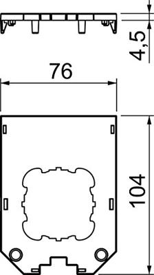 OBO Bettermann UT34 D1 Afdekplaat