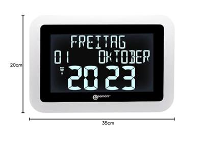 Geemarc VISO15_WH_VDE Zendergestuurd Zendgestuurde klok Wit