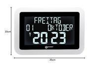Geemarc VISO15_WH_VDE Zendergestuurd Zendgestuurde klok Wit - thumbnail