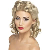 40's Sweetheart pruik blond - thumbnail