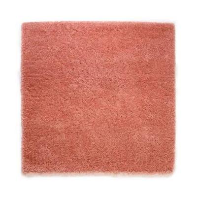 Tapeso Vierkant hoogpolig vloerkleed - Cozy Shaggy - roze - 240x240 cm