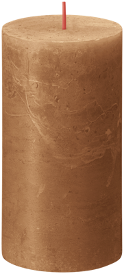 Bolsius shine rustiekkaars 130/68 spice brown