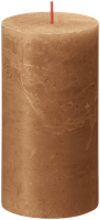 Bolsius shine rustiekkaars 130/68 spice brown - thumbnail