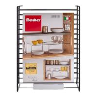 Metaltex Smart Kitchen Ruimtewinner 24x15x33/57 cm Zwart - thumbnail