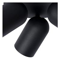 Lucide PUNCH - Plafondspot - Ø 21 cm - 3xGU10 - Zwart - thumbnail