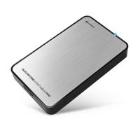 Sharkoon Quickstore Portable Pro USB 3.0 behuizing voor 2,5 inch (6,4 cm) SATA harde schijf incl. back-up functie zilver - thumbnail
