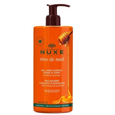 Nuxe Body Rêve de Miel Gel Lavant Surgras Visage & Corps 750ml