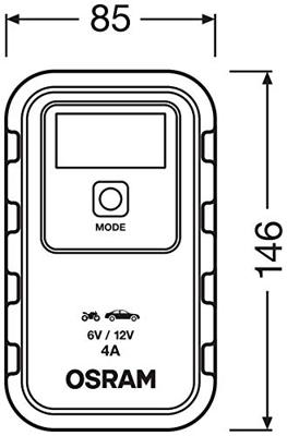 Osram Automotive OEBCS904 Druppellader 6 V, 12 V 2 A, 4 A 2 A, 4 A