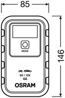 Osram Automotive OEBCS904 Druppellader 6 V, 12 V 2 A, 4 A 2 A, 4 A - thumbnail