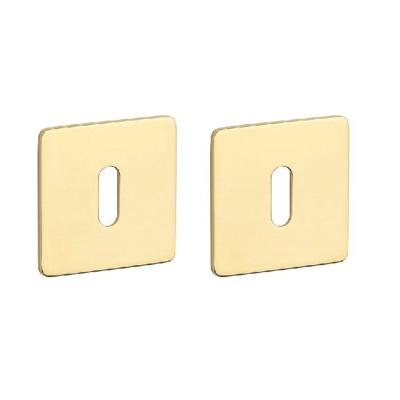 STERK | Sleutelplaatjes KVADRAT 1710 | Ultra dun | 3mm | Goud PVD