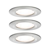 Paulmann Inbouwlamp voor badkamer Set van 3 stuks 19.5 W IJzer (geborsteld) - thumbnail