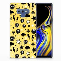 Silicone Back Case Samsung Galaxy Note 9 Punk Geel - thumbnail