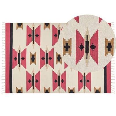 Beliani - GARNI - Vloerkleed - Meerkleurig - 200 x 300 cm - Katoen Beliani - GARNI - Vloerkleed - Meerkleurig - 200 x 300 cm - Katoen