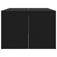 Salontafel 102x50x36 cm bewerkt hout zwart - thumbnail