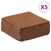 VidaXL Kokosvezelblokken 5 st 5 kg elk 25 kg totaal - thumbnail