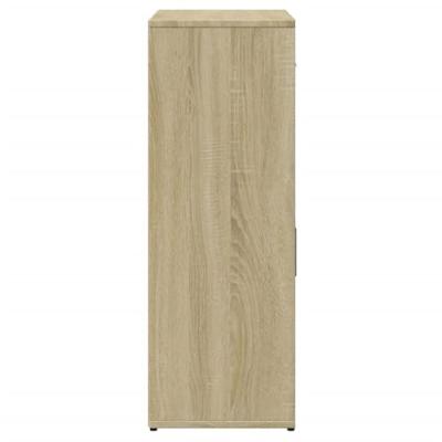 Dressoir 60x30x84 cm bewerkt hout sonoma eikenkleurig
