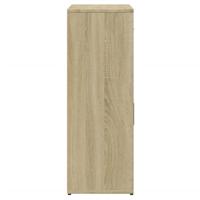 Dressoir 60x30x84 cm bewerkt hout sonoma eikenkleurig - thumbnail