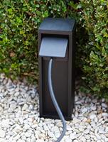 Lutec BuitenstopcontactMains zwart enkel type F(NL) - 9702203012 - thumbnail