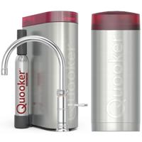 Quooker Classic Fusion Round Keukenkraan Set - Kokend Warm- en Koud Water - Chroom - Inclusief COMBI Reservoir & CUBE - Direct Gekoeld Bruisend Water - thumbnail
