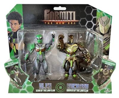 Figurendoos - GORMITI - Scion en Gormiti geassocieerd met Aarde - Glen en Rockard - 15 cm - vanaf 4 jaar - GRV193