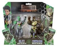 Figurendoos - GORMITI - Scion en Gormiti geassocieerd met Aarde - Glen en Rockard - 15 cm - vanaf 4 jaar - GRV193 - thumbnail