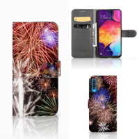 Samsung Galaxy A50 | Wallet Case | met Pasjes | Vuurwerk - thumbnail