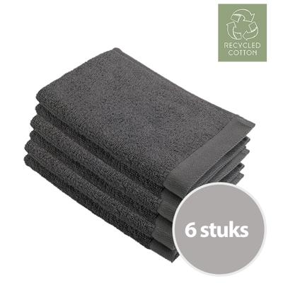 Walra Remade Cotton Gastendoekje 30 x 50 cm 550 gram Grey - 6 stuks