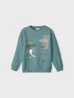 Name it winter sweater jongens - turquoise - NkmPbambo - thumbnail