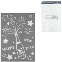 Raamsticker Happy new year 40 cm | 24 stuks - thumbnail