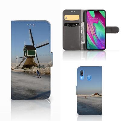 Samsung Galaxy A40 | Flip Cover | Schaatsers Samsung Galaxy A40 | Flip Cover | Schaatsers