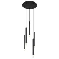 Globo Design hanglampRyan 5-lichts zwart - 15629-5 - thumbnail