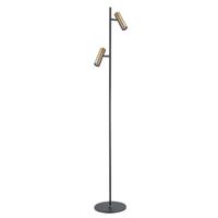 Highlight VloerlampTrend 2-lichts zwart met koper brons - V4732.32 - thumbnail