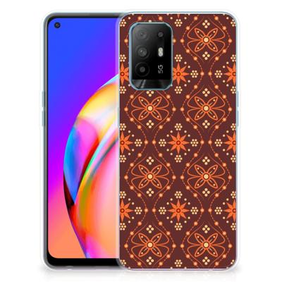 OPPO A94 5G | Reno5 Z | TPU bumper | Batik Brown