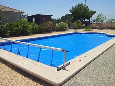 Bellenafdekking voor houten zwembad UBBINK OCEA 400x610 - Behoudt kostbare graden door verdamping te voorkomen