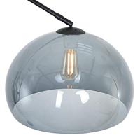 Steinhauer Vloerlamp Sparkled light 9878 zwart kunststof grijze kap - thumbnail